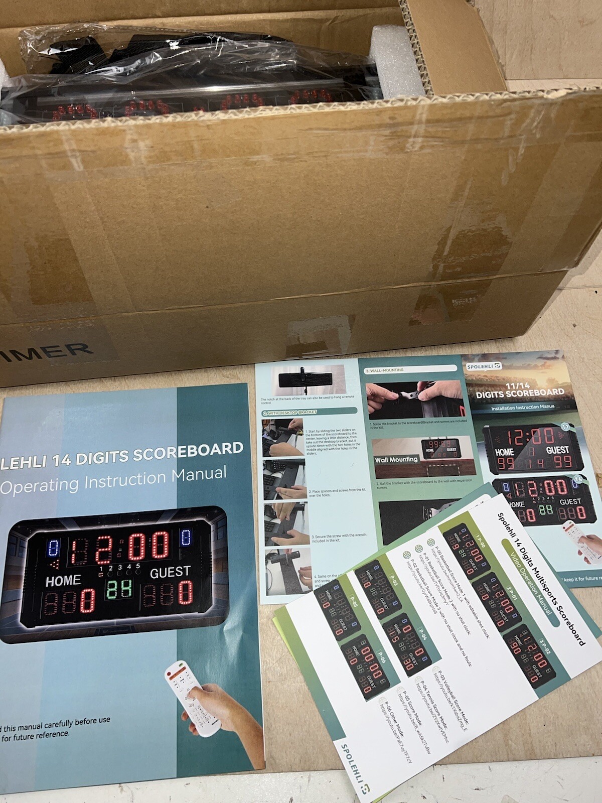 Spolehli 14 Digits LED Multisport Scoreboard
