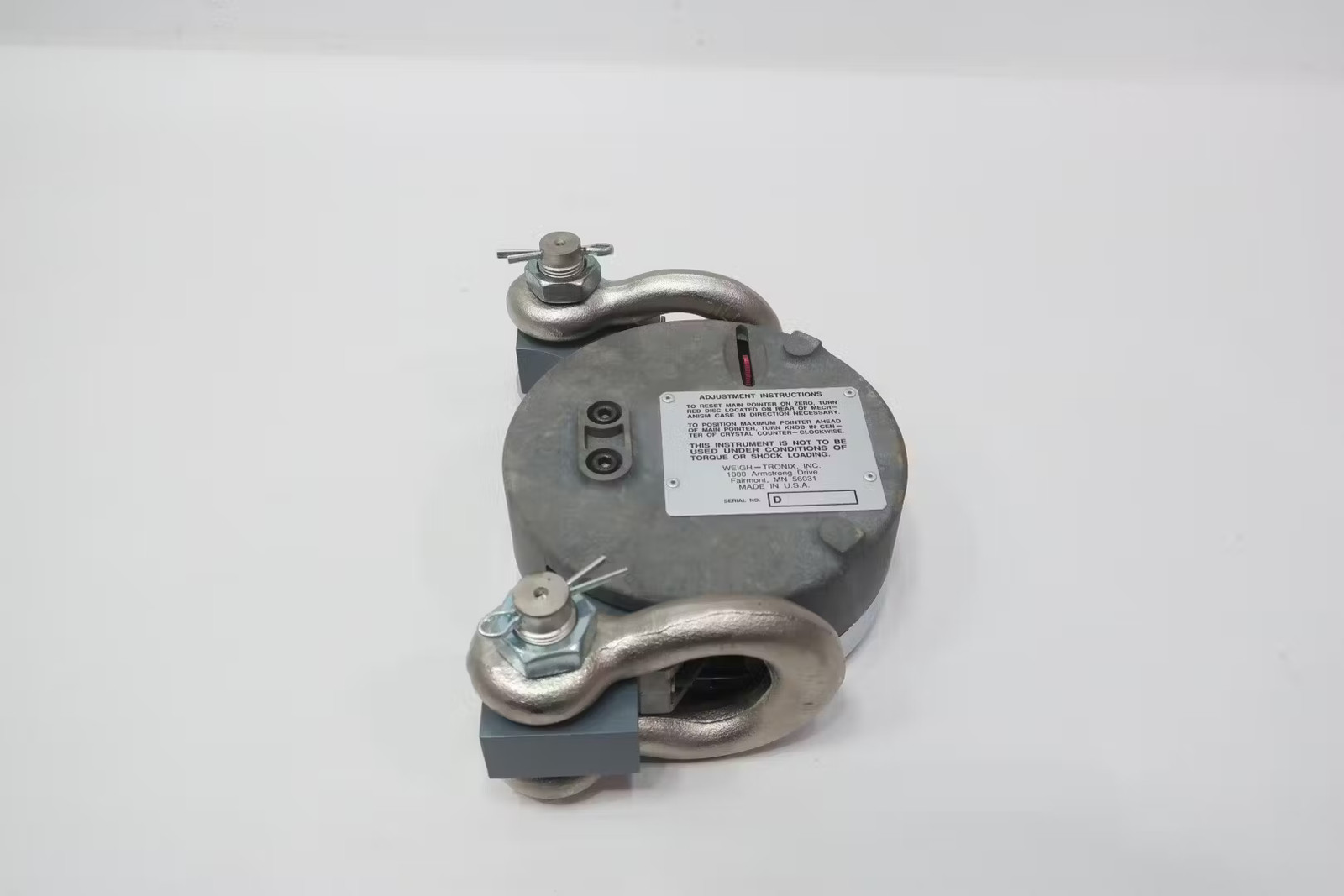 Dillon 30006-0050 Dynamometer 5000lbs With Shackles 5in Dial