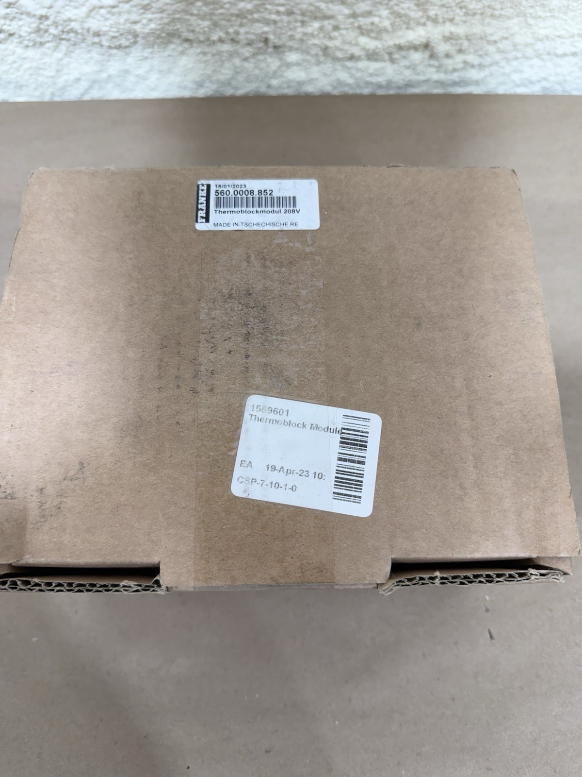 Franke Thermoblockmodul 208V *New* 560.0008.852