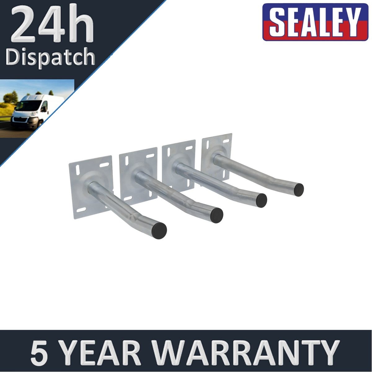 Sealey Wall Mounting Storage Hooks Set of 4 APWH