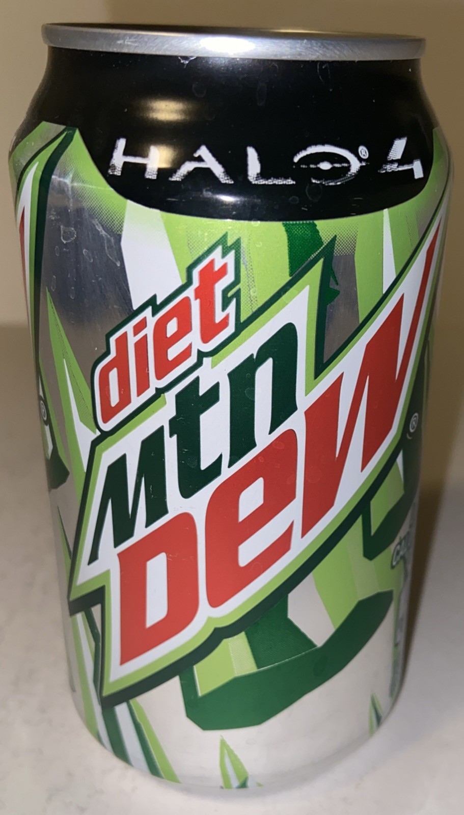2013 12oz. DIET MTN DEW ( HALO4 XBOX360) EMPTY BOTTOM OPENED