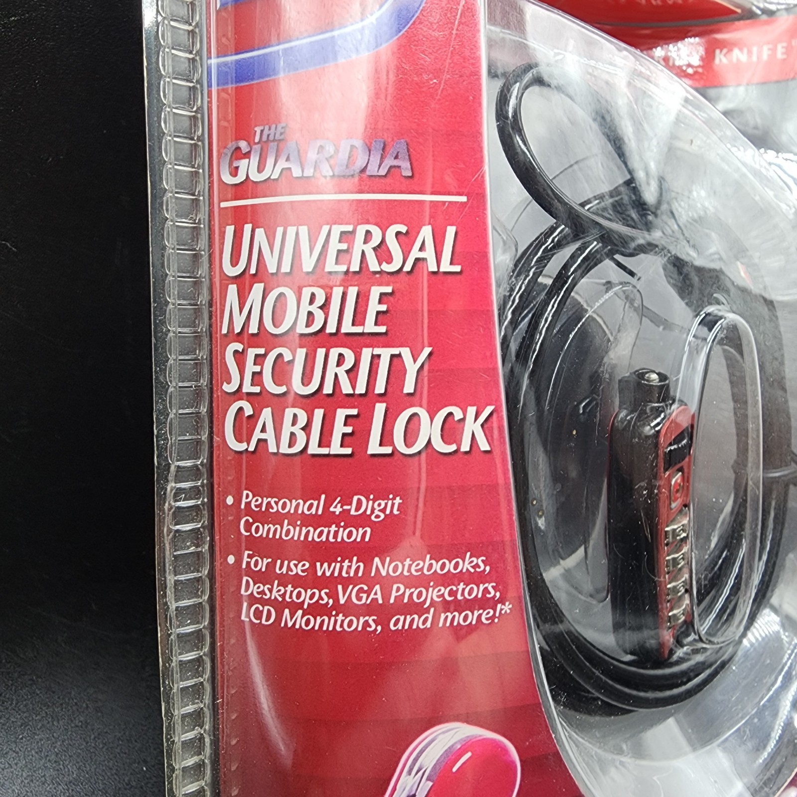 Wenger Security Lock 6ft cable lock for Screw Ports Serial, Parallel, VGA, DVI