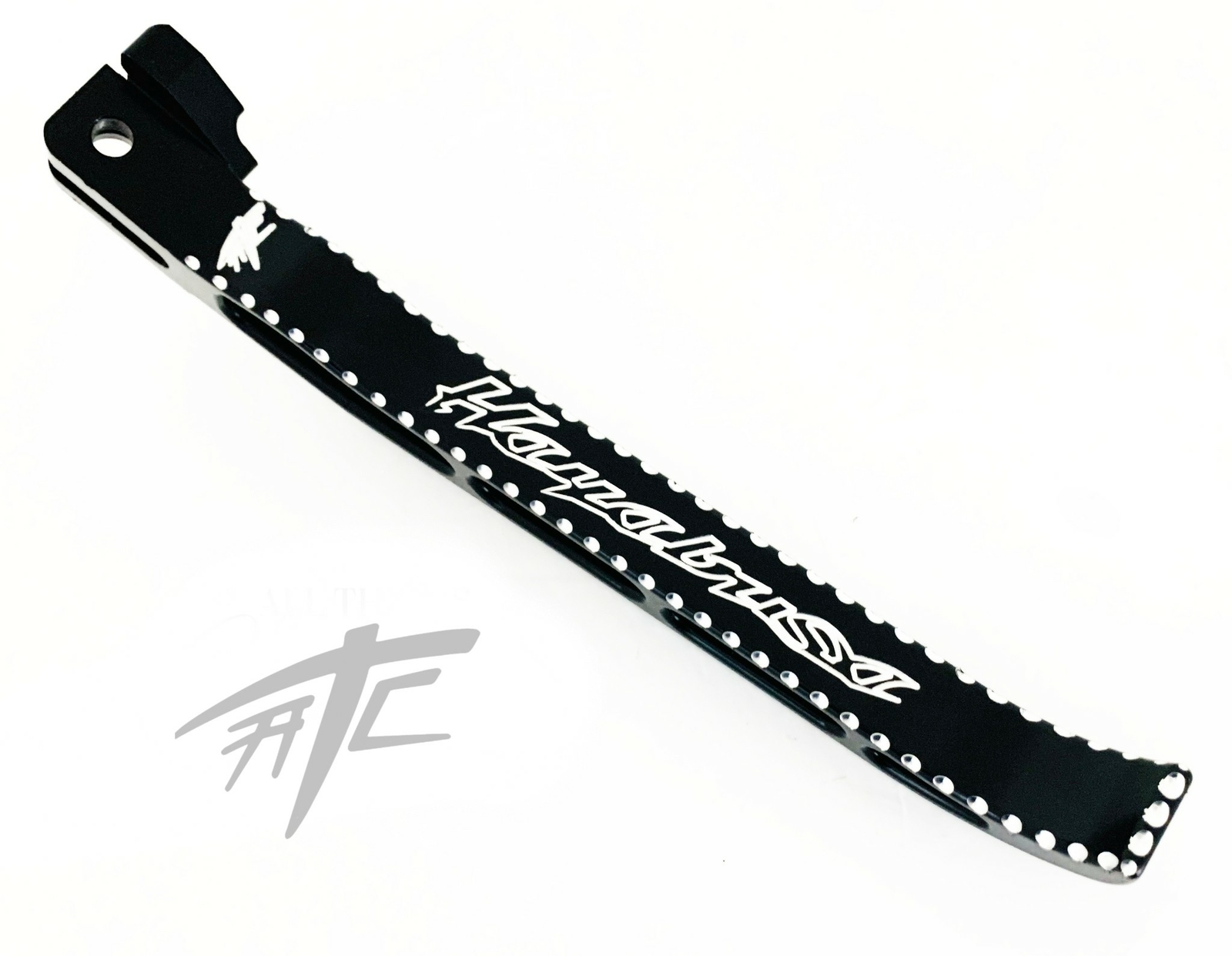 HAYABUSA ENGRAVED BLACK DIAMOND CUT STOCK LENGTH KICKSTAND 2011 SUZUKI HAYABUSA
