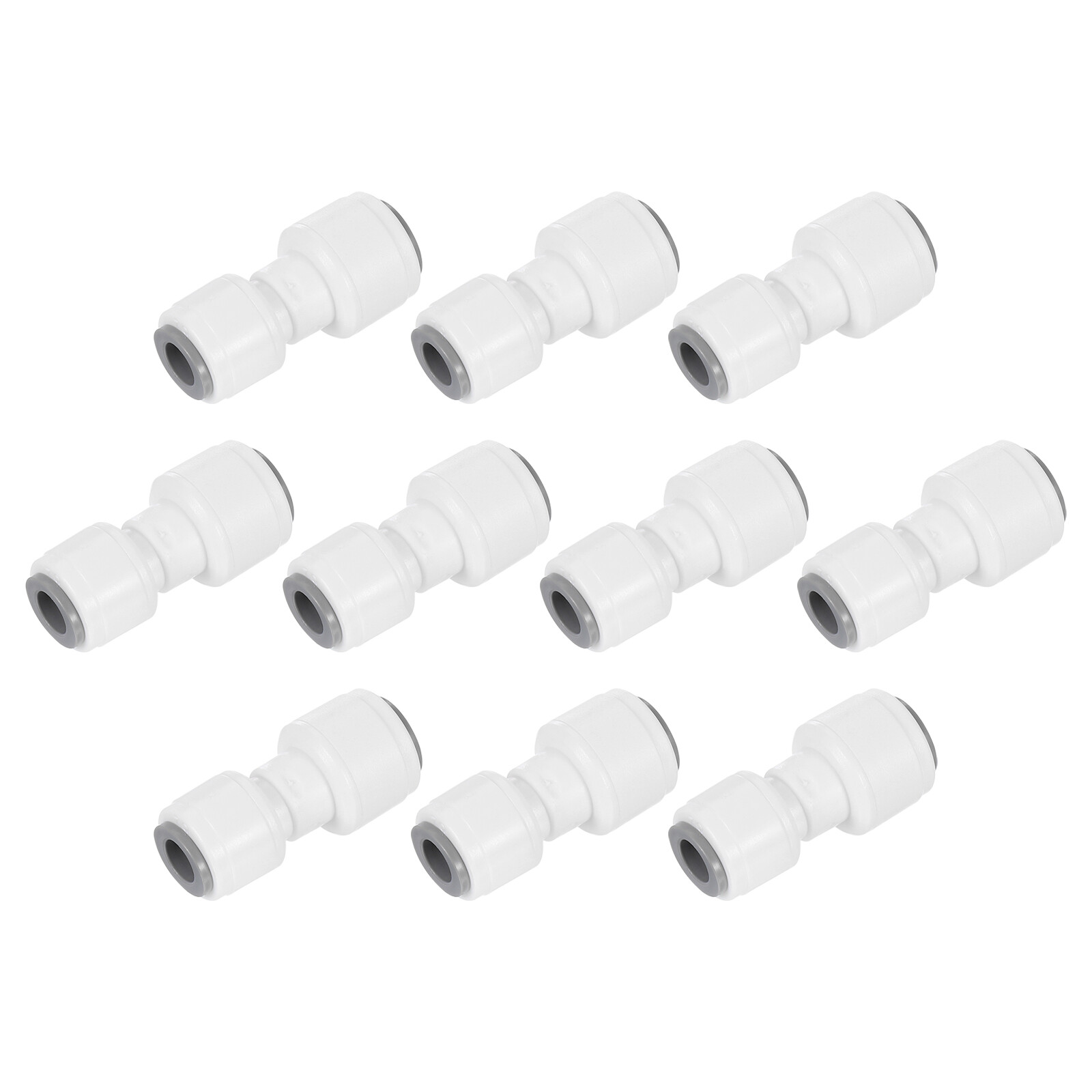 10Pcs Push to Connect Fittings, 1/4" OD x 5/16" OD Straight Union (6-8mm)