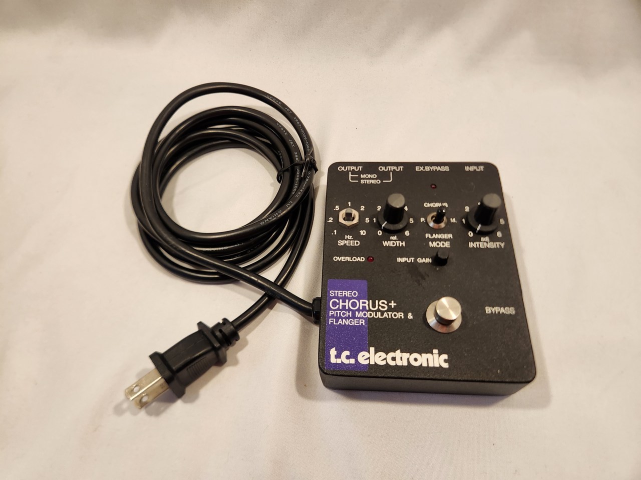 TC Electronic Stereo Chorus Plus Guitar Effects Pedal Used