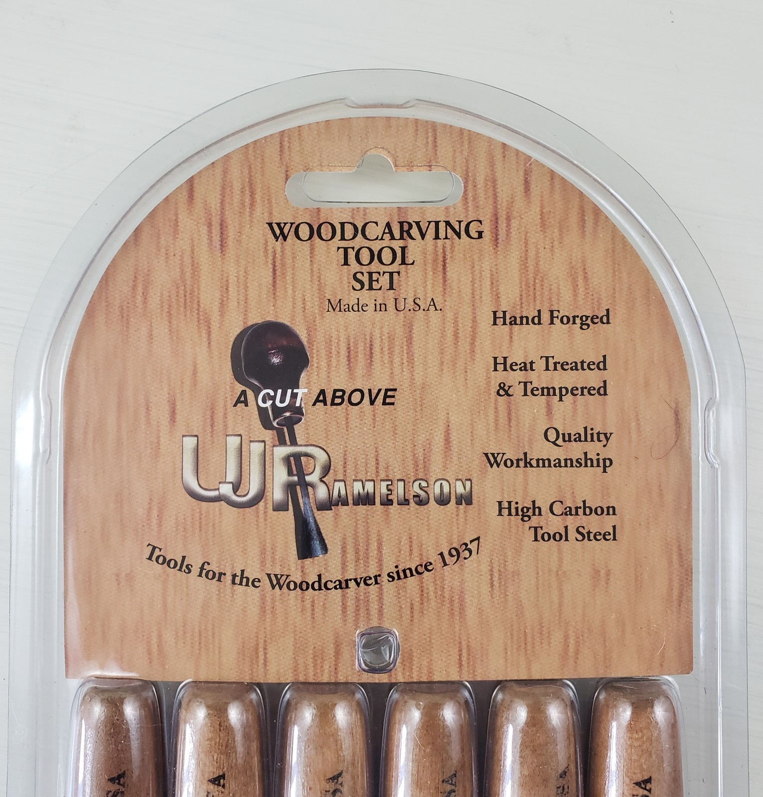 UJ Ramelson 116 Woodcarving Tool Set Chisel Gouge Tools 6-Pc Woodworking