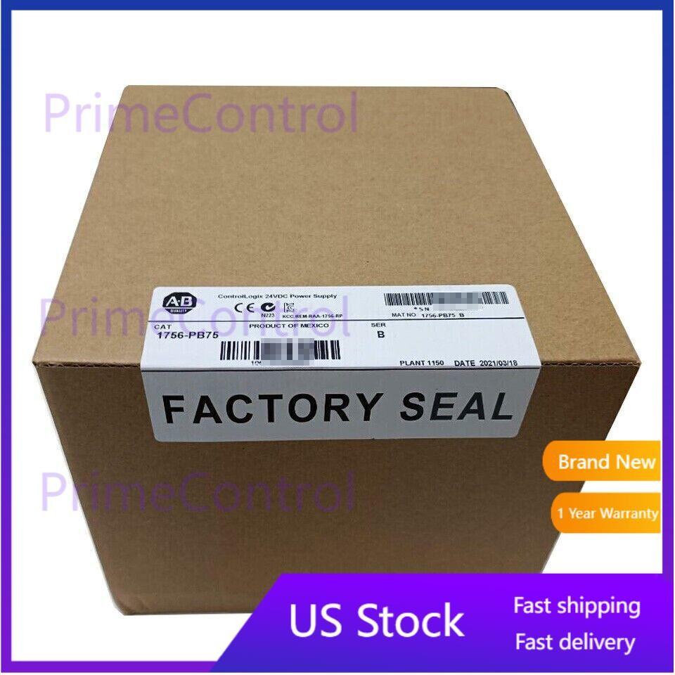 New Allen-Bradley AB 1756-PB75 SER B ControlLogix 24V DC Power Supply 1756PB75