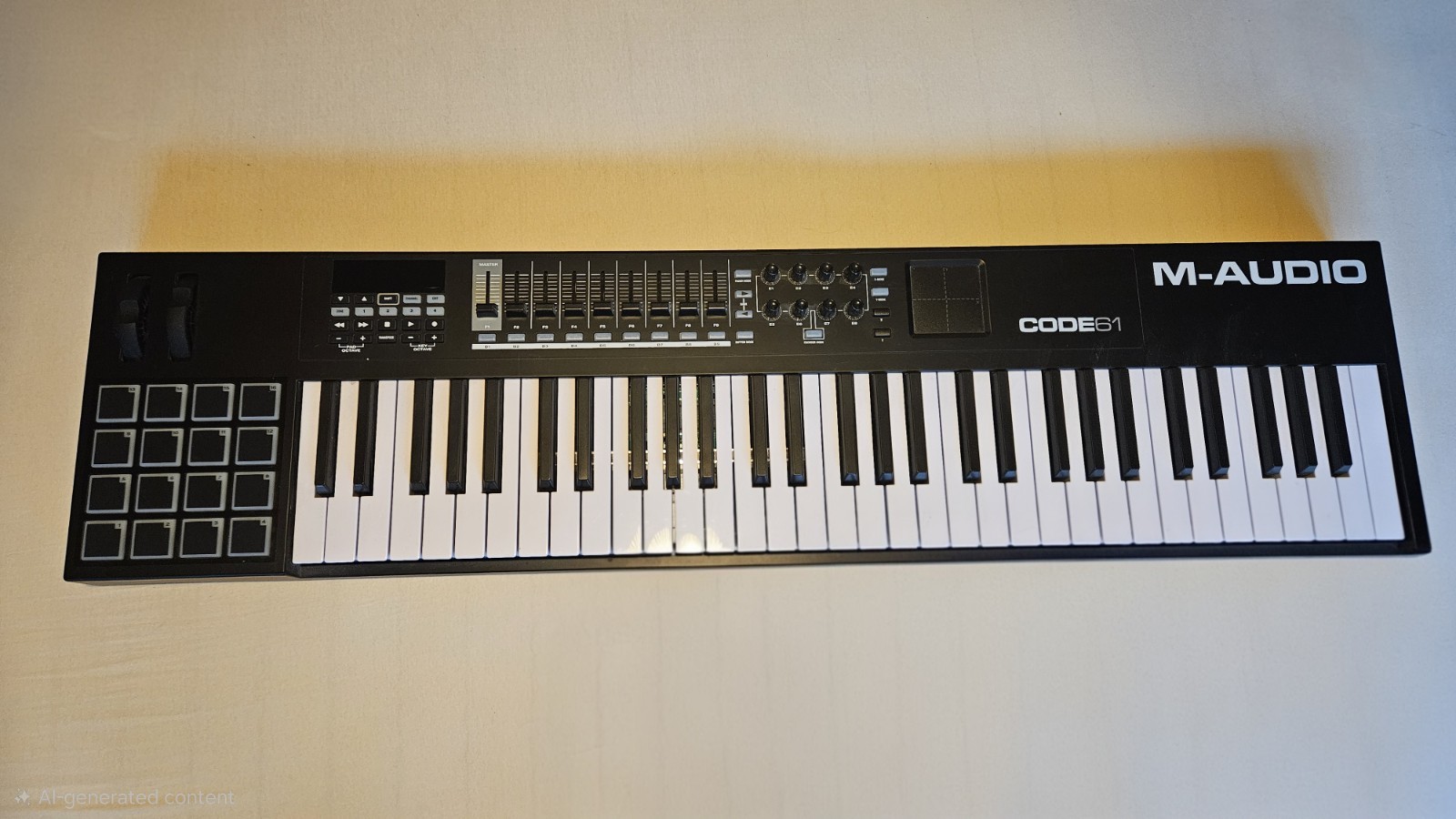 M-Audio Code 61 MIDI Controller Keyboard with Drum Pads & USB Kabel