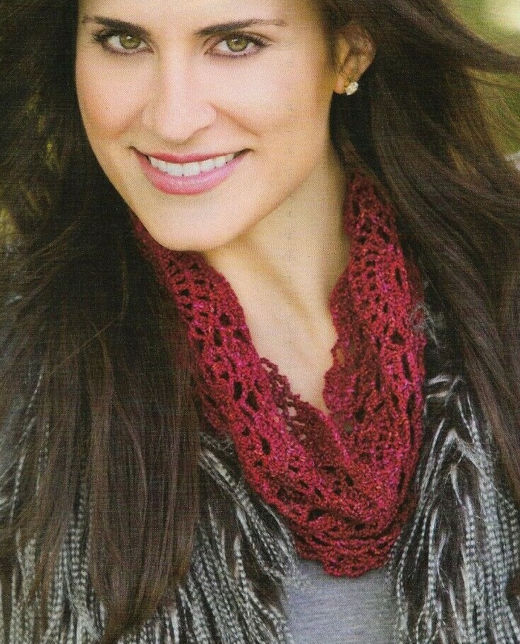 BURNING EMBERS COWL SCARF 2 SIZES WOMEN'S CROCHET PATTERN INSTRUCTIONS