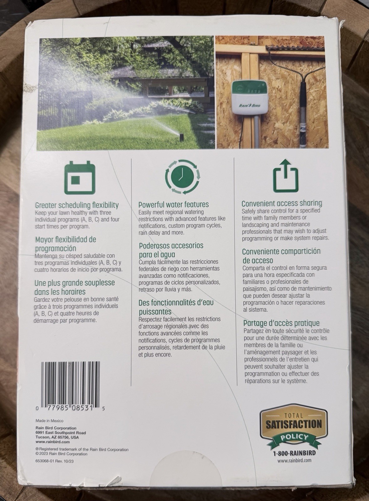 Rain Bird ARC6 Smart Irrigation Timer 6-Zone WiFi Controller Indoor Alexa Ready