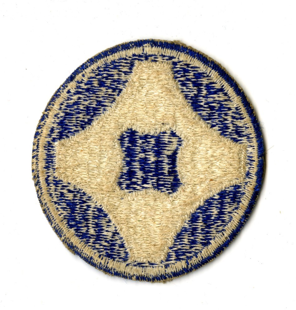 4th Service Command White Back Patch WWII Vintage Southern States