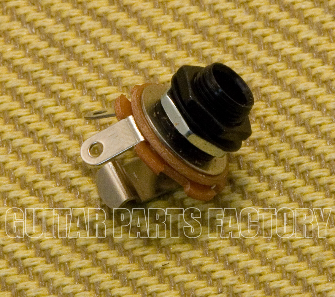 EMJ-B (1) Metric Black 1/4" Mono Jack For Guitar/Bass
