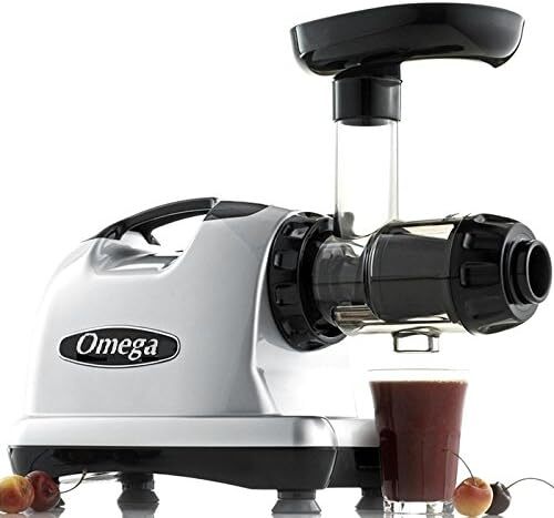 New Omega J8006 Electric Masticating Dual-Stage Juicer Juice Extractor, Silver