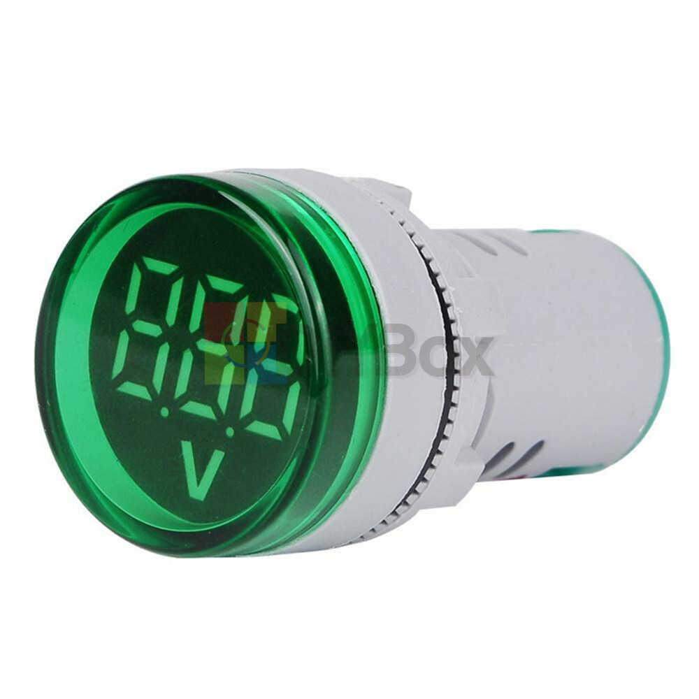 DC 6-100V Digital Display Voltage Meter Volt Tester 22MM Mini LED Voltmeter New