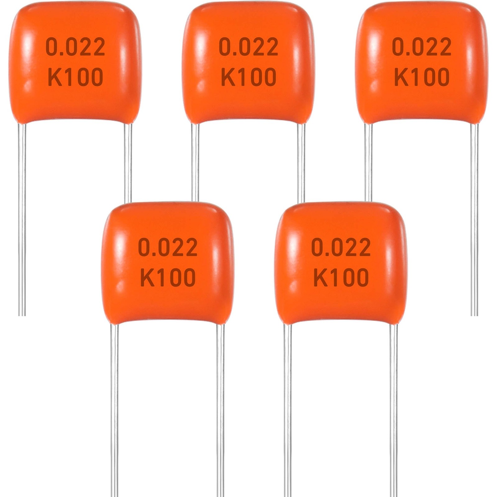 Sound harbor Orange Guitar Capacitor for Electric Bass .022 uF 5psc...
