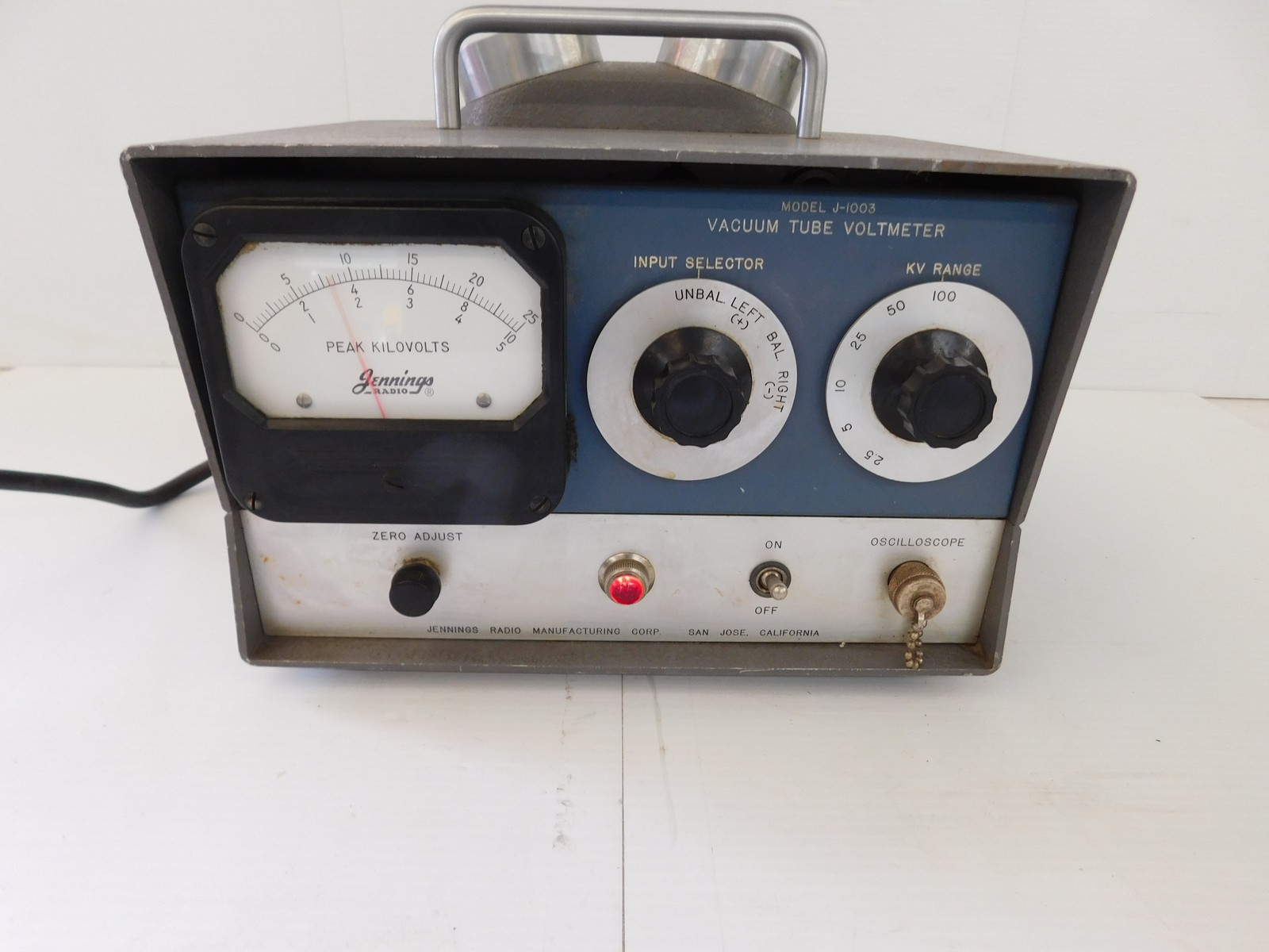 Jennings Radio Model J-1003 Vacuum Tube Voltmeter (YMP24)