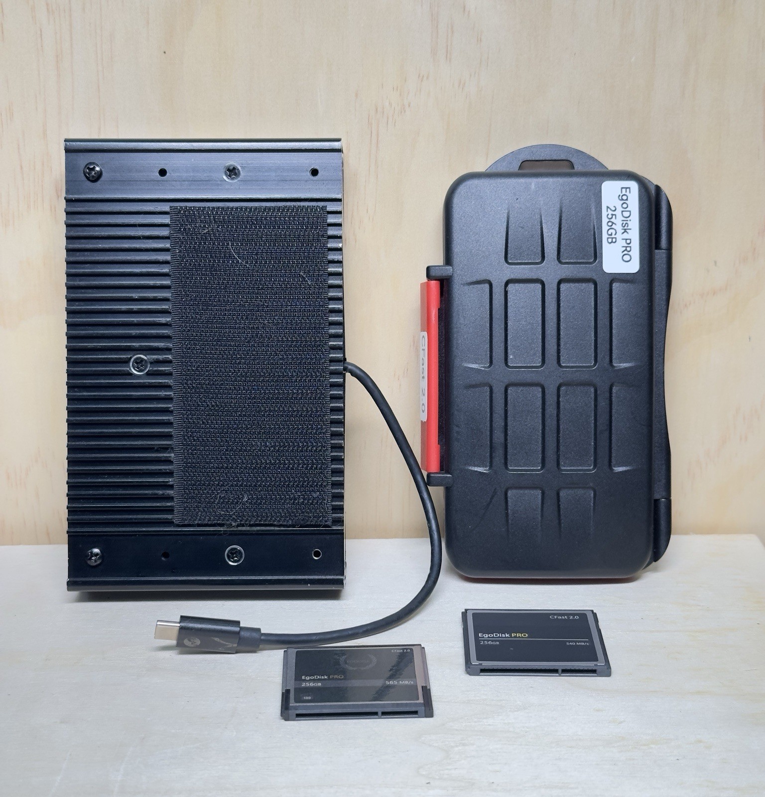 Sonnet CFast Reader & EgoDisk Pro 256gb X 2