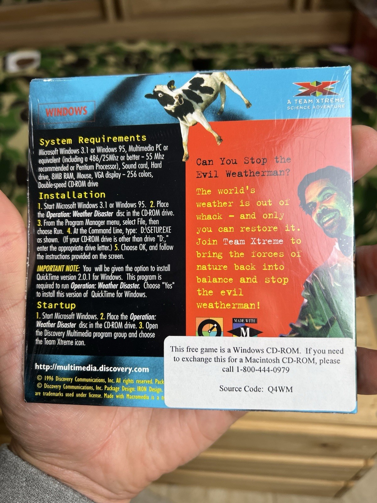 Operation Weather Disaster mission Docket Discovery Channel PC CD-ROM Windows