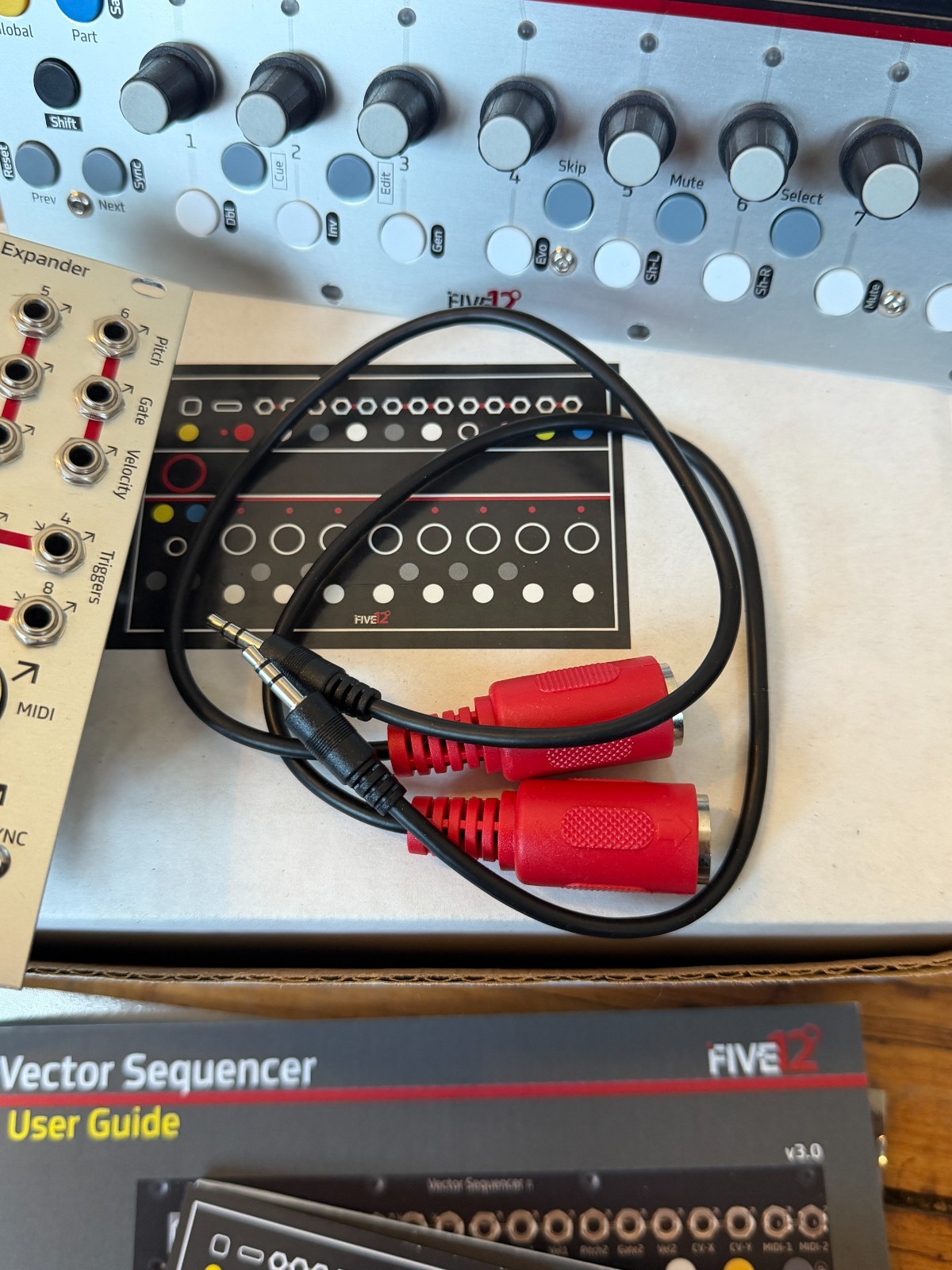 Five12 Vector Sequencer and Jack Expander Mk1 Silver Eurorack Module