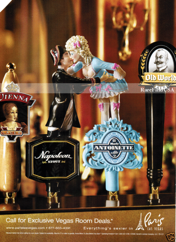 2008-RPT LAS VEGAS AD BEER NAPOLEON Marie Antoinette Paris Bar Romance Humor