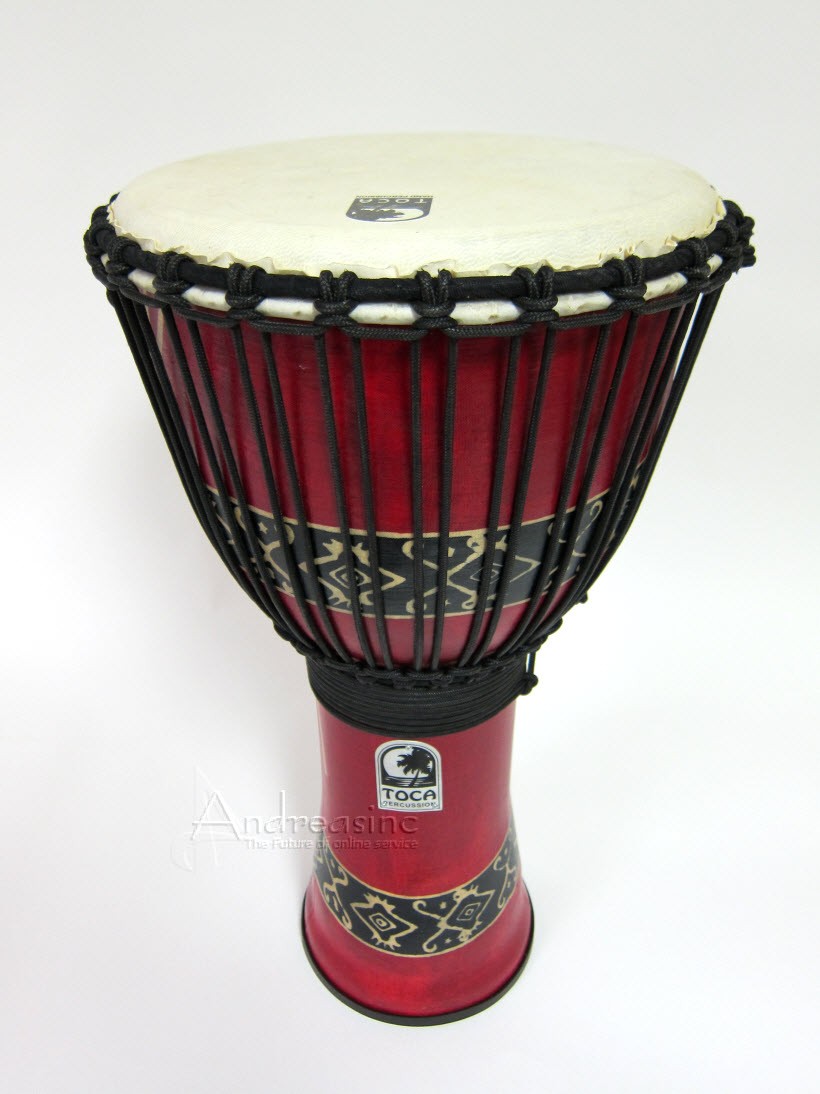 10" TOCA FREESTYLE DJEMBE DRUM - RED