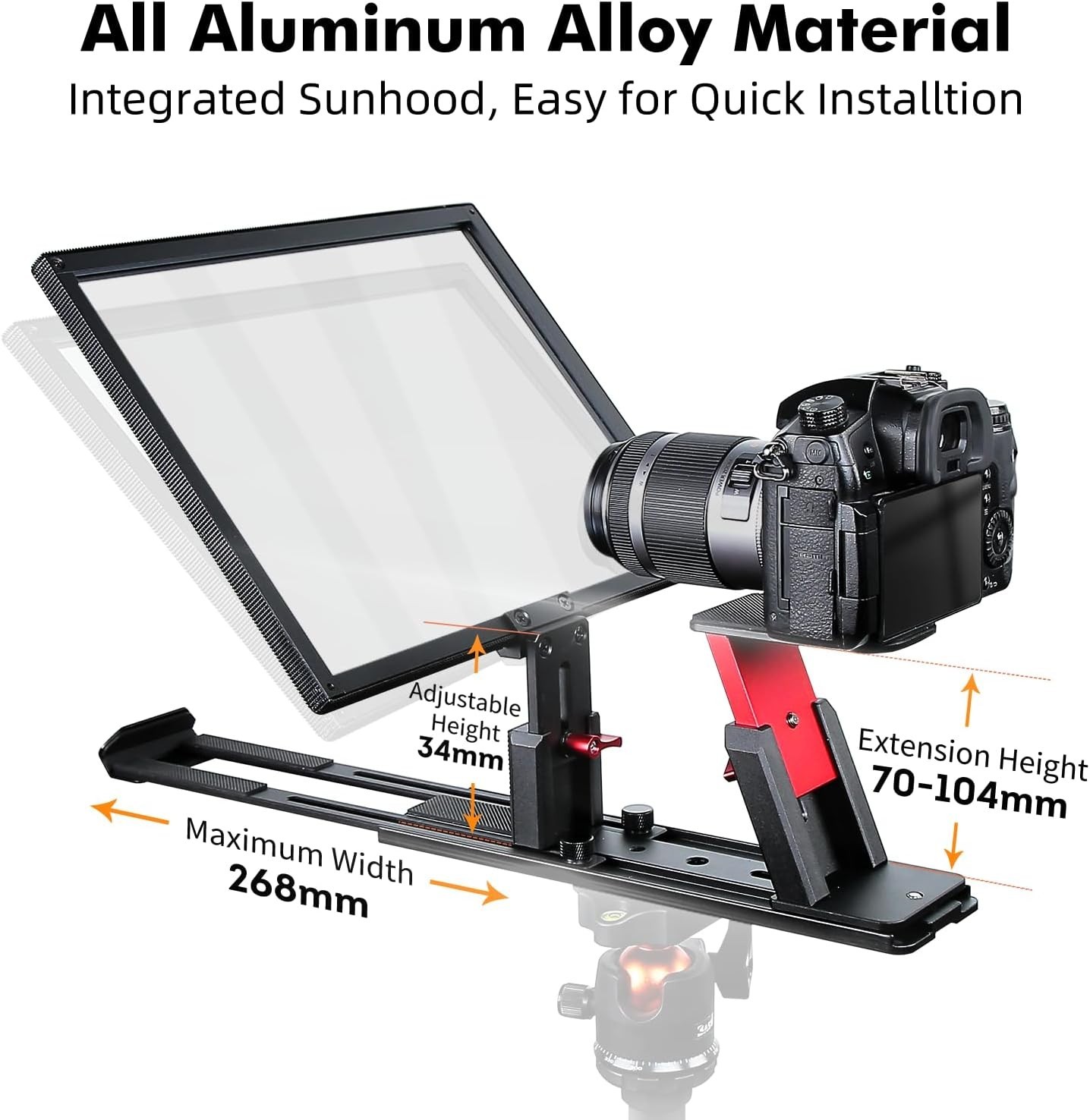 Innovative T12S Teleprompter with 12.9