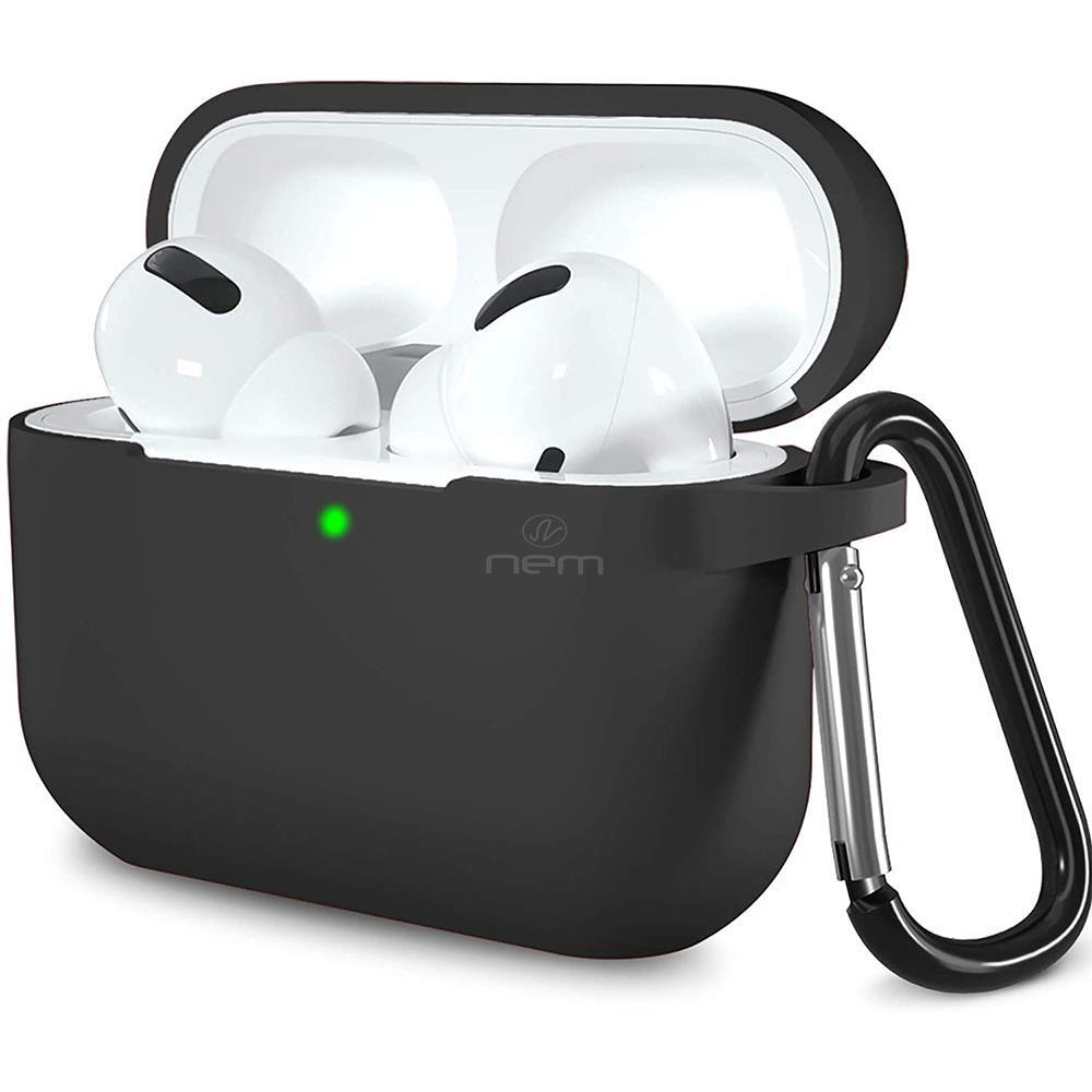 Soft Silicone Charging Case Cover Protective Skin w/Keychain For Airpods 4 2024
