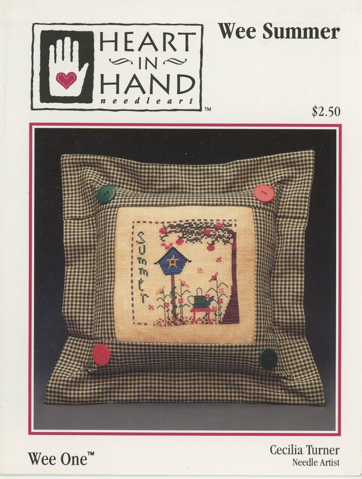 Heart In Hand Wee Summer Birdhouse Cecilia Turner Cross Stitch Pattern