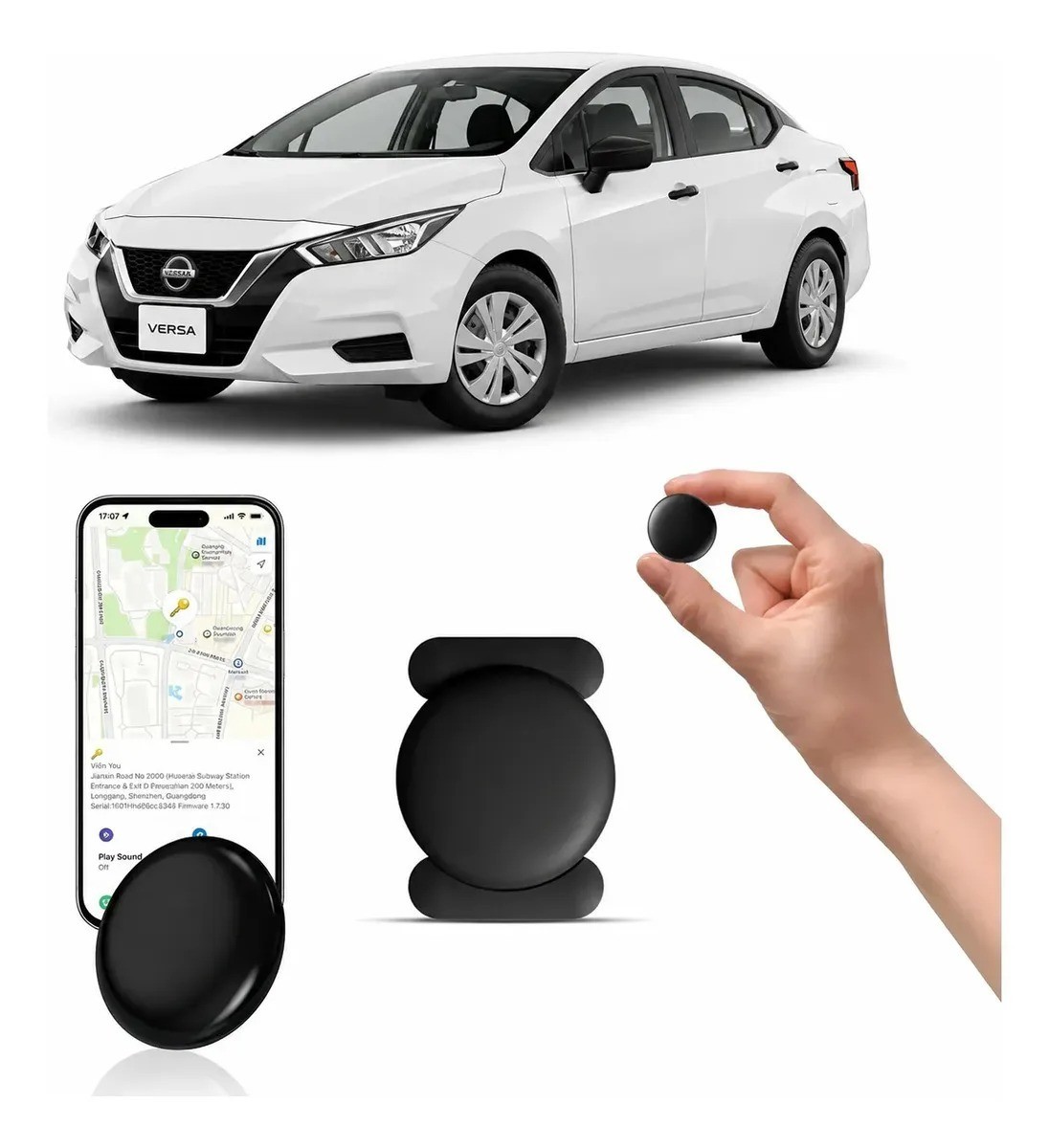 GPS Tracker for Vehicles Car Tracking Device,Mini Hidden for iPhone Android USA