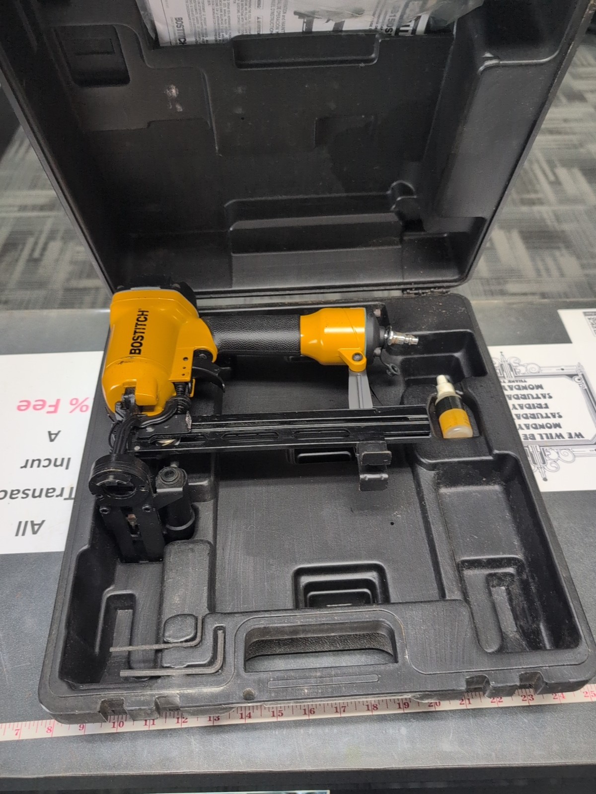 Bostitch SB150SLBC-1 Cap Stapler, nailer  with Case, air, tested, roofing