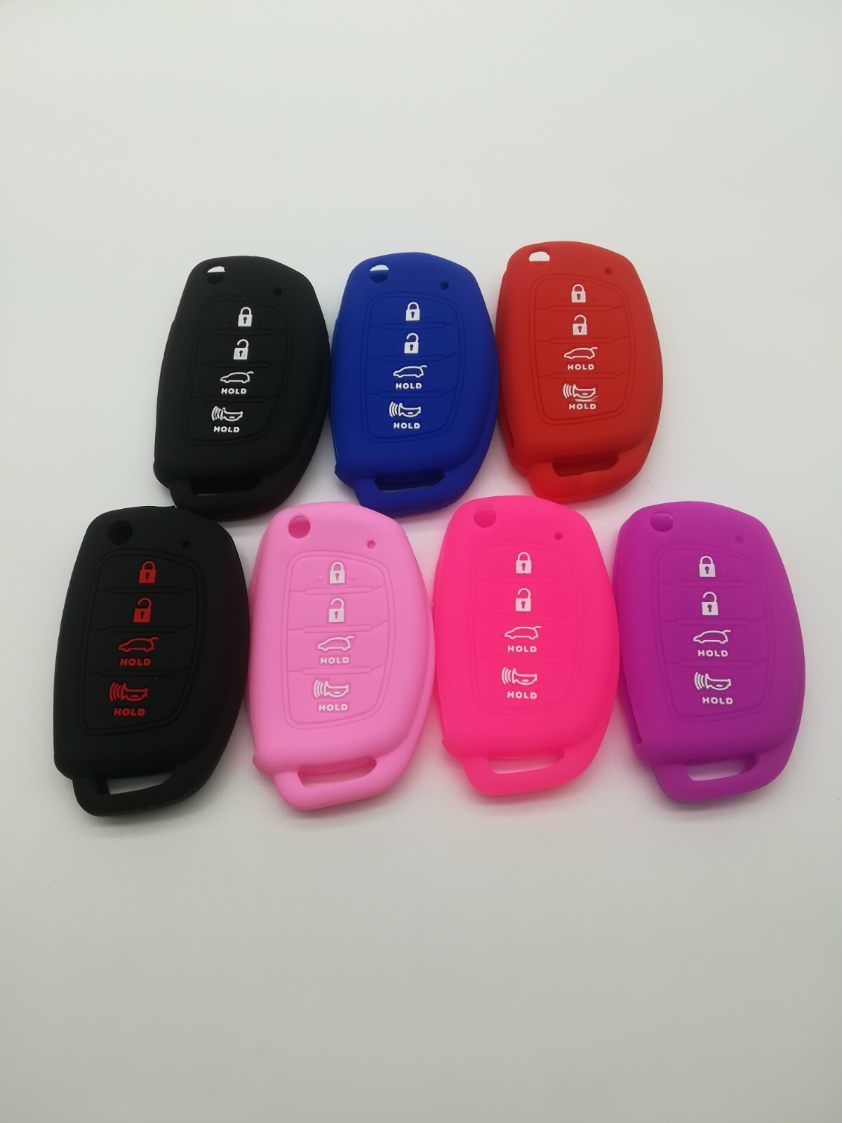 Silicone Fob Remote Key Case Cover for HYUNDAI SANTA FE ELANTRA SONATA TUCSON