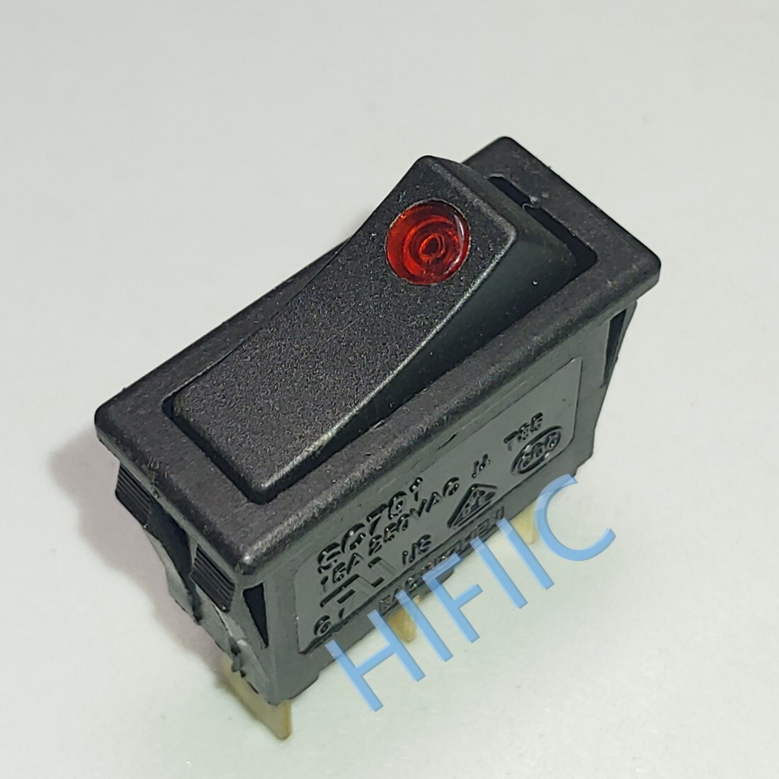 BAOKEZHEN SC791 15A 250VAC 3Pins 2 Positions Rocker Switch With Red Lamp