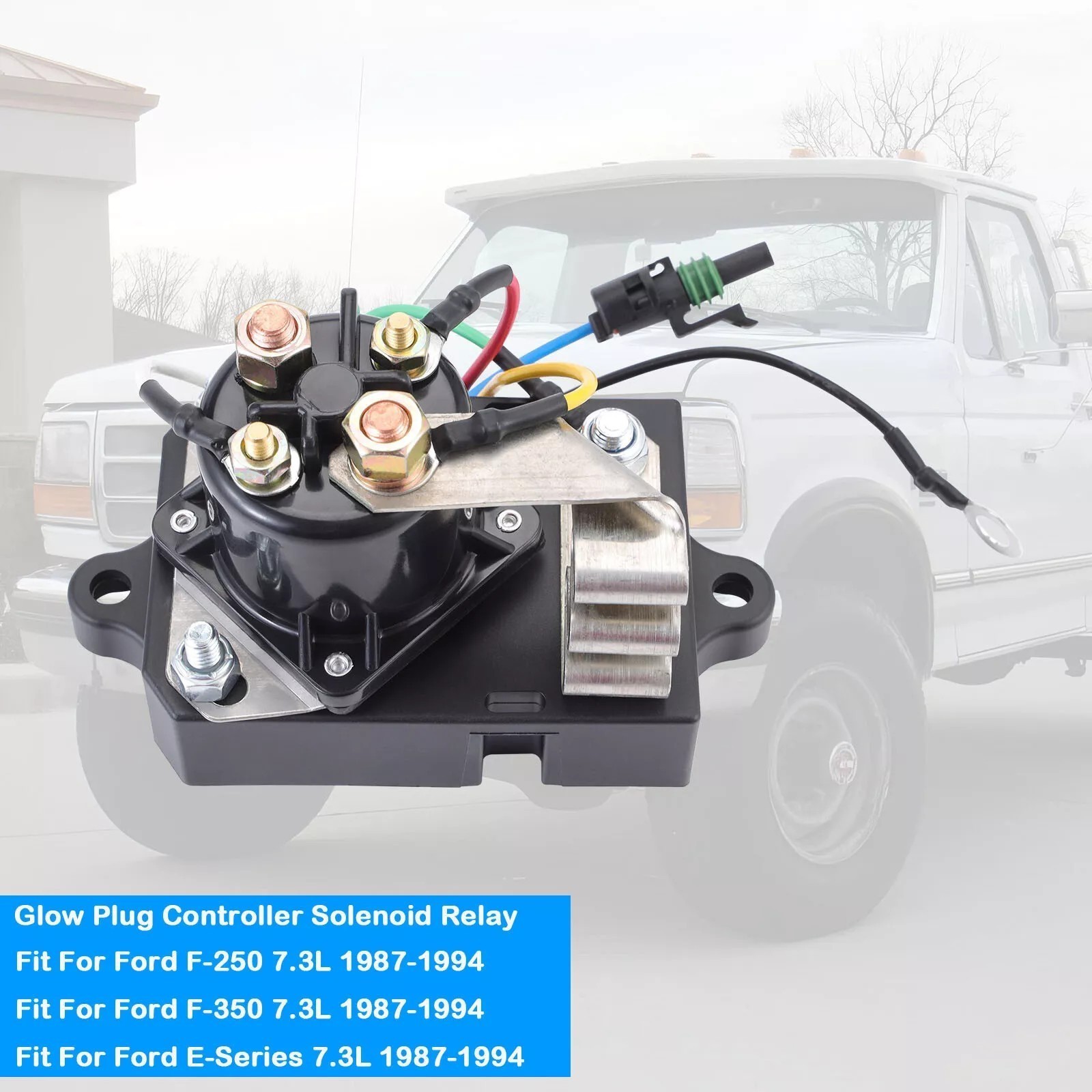 Glow Plug Controller Solenoid Relay for 87-94 6.9 7.3 IDI Ford Diesel .