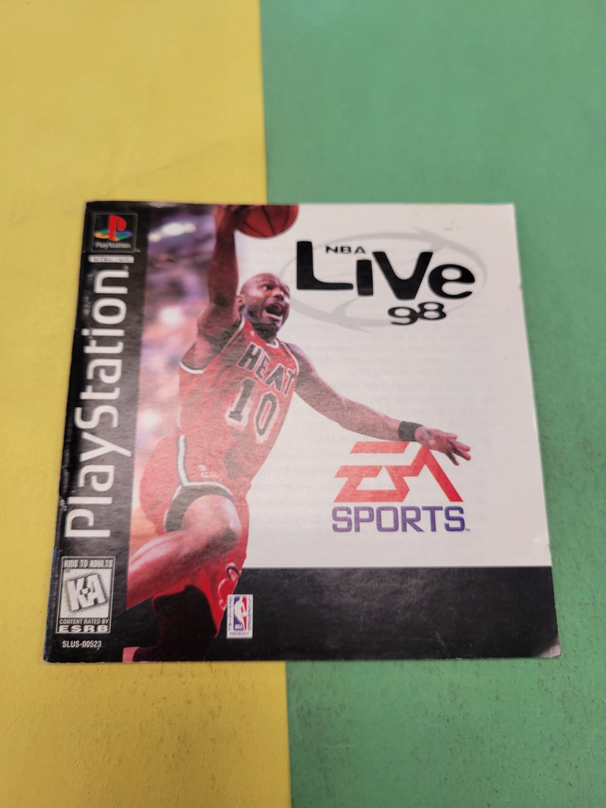 PlayStation 1 PS1 Manual Only NBA Live 98