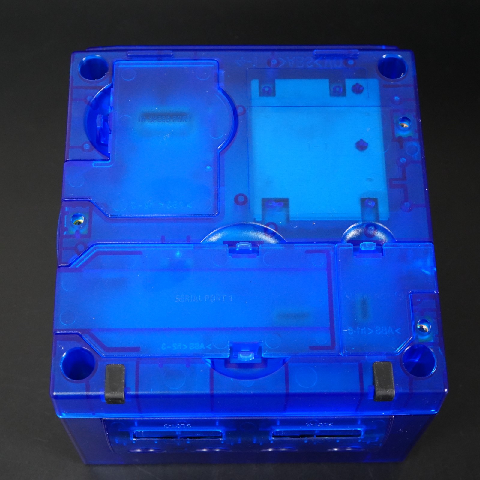 Nintendo GameCube Replacement Clear Blue Shell Console NTSC U-C/J Region Switch