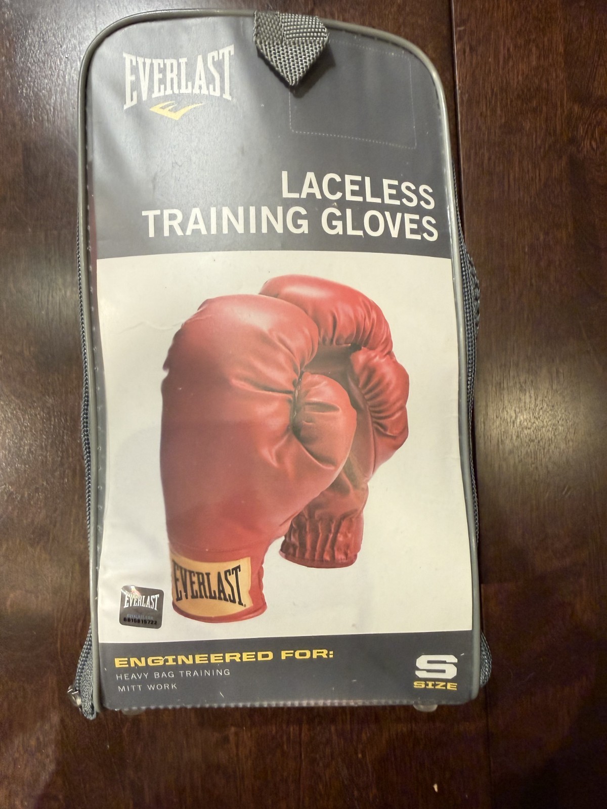 Everlast Laceless Boxing Training Gloves Adult Small Red Heavy Bag Mitts