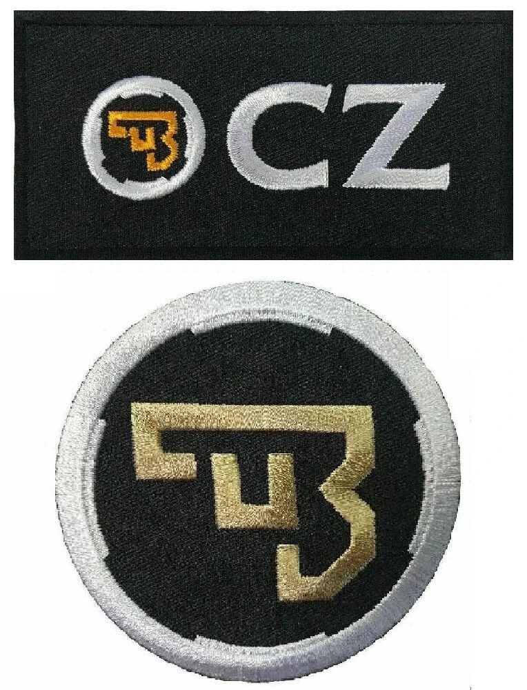 MTU Two Piece CZ Guns Pistol Safe Handgun Patch | 2PC  iron on or Sew on