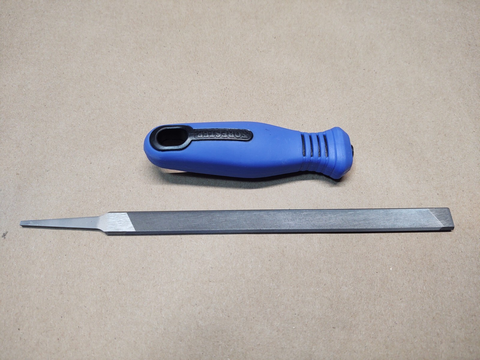 PFERD 7" Double Bevel Flat Chisel Bit Square Chisel Chainsaw File & Handle