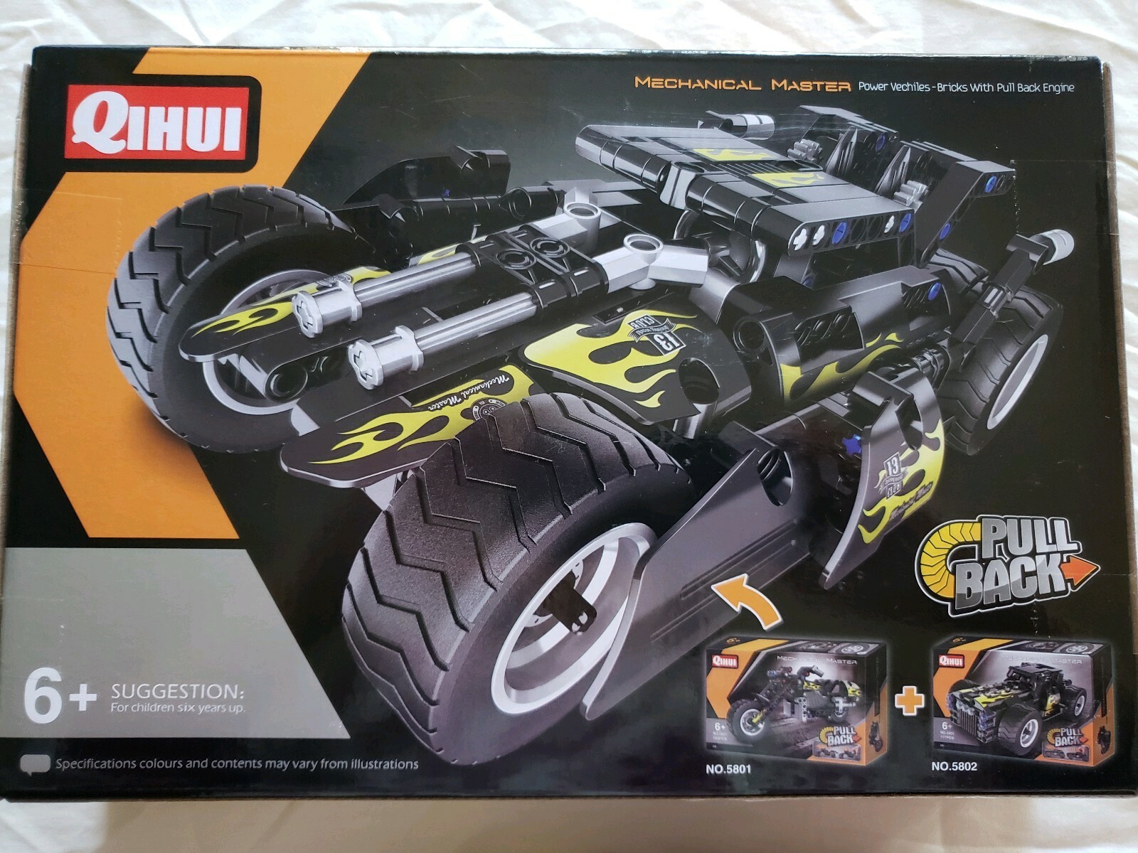 Qihui Mechanical Master Toy Truck 177 pieces No. 5802 Brand New US Seller