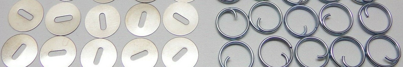 Uniform Button Washers and Rings 10 Washers 10 Large Rings 20 pieces set B2388