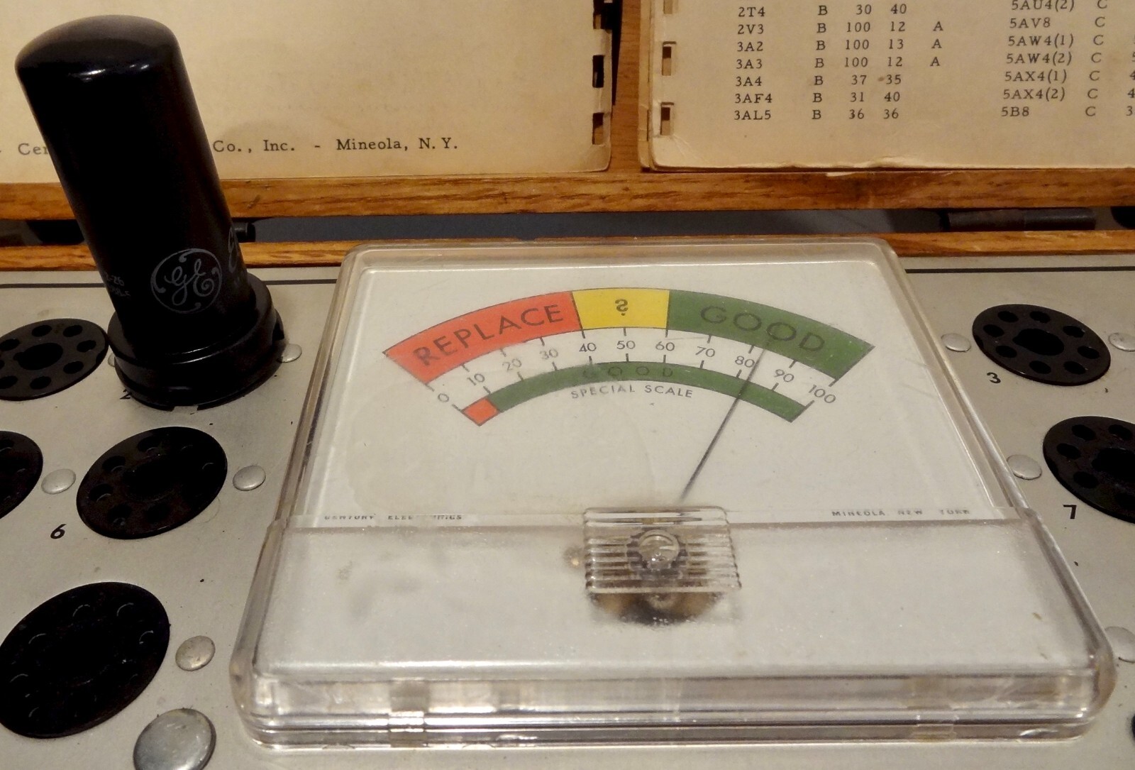 Vintage General Electric 6AG7 Vacuum Tube, FC1  Tested, Strong