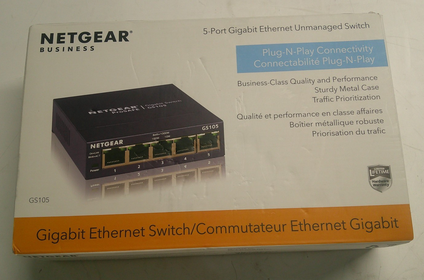 NETGEAR Business GS105, 5-Port Gigabit Ethernet Unmanaged Switch