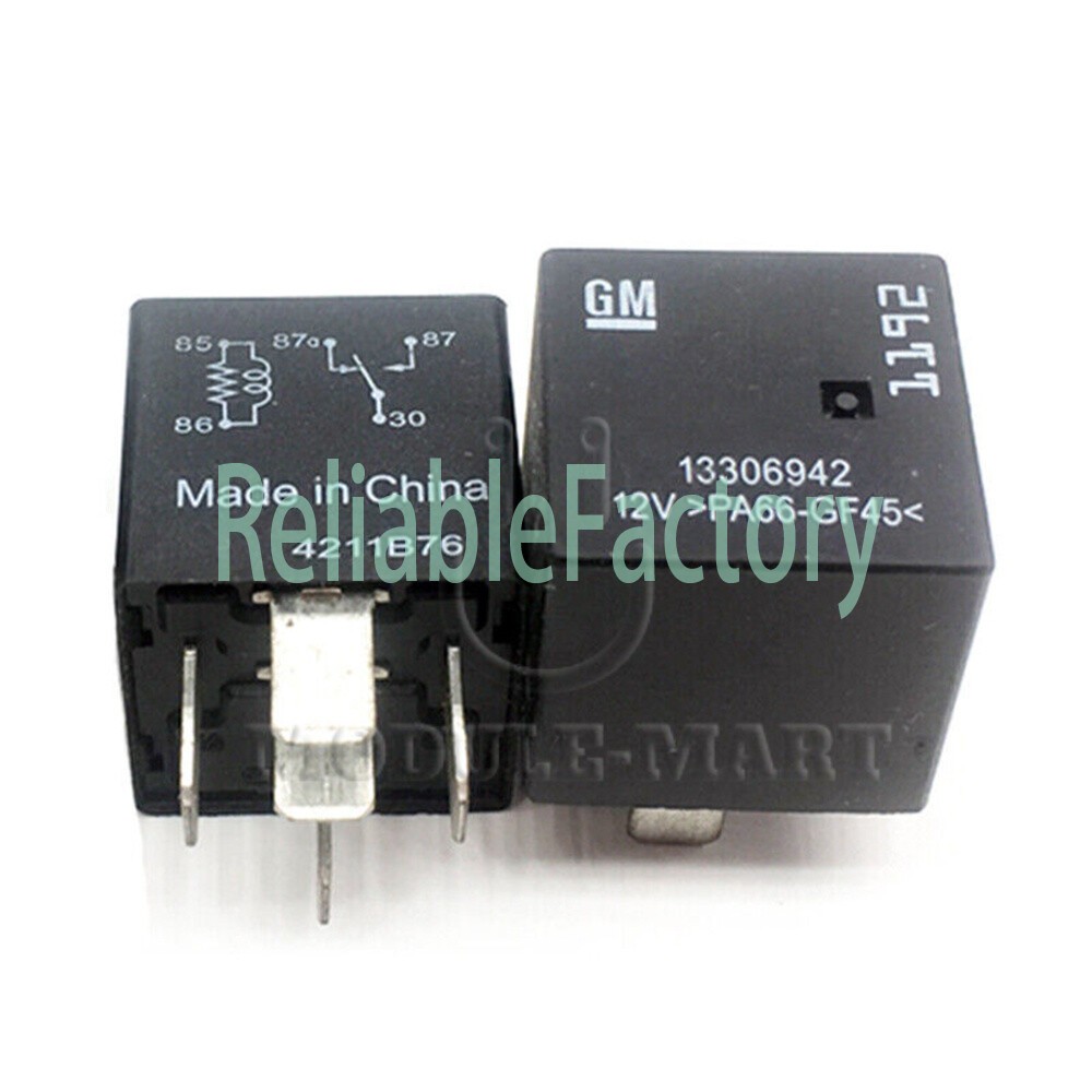 NEW 13306942 12VDC PA66-GF45 Power Relay 5Pins 1PCS