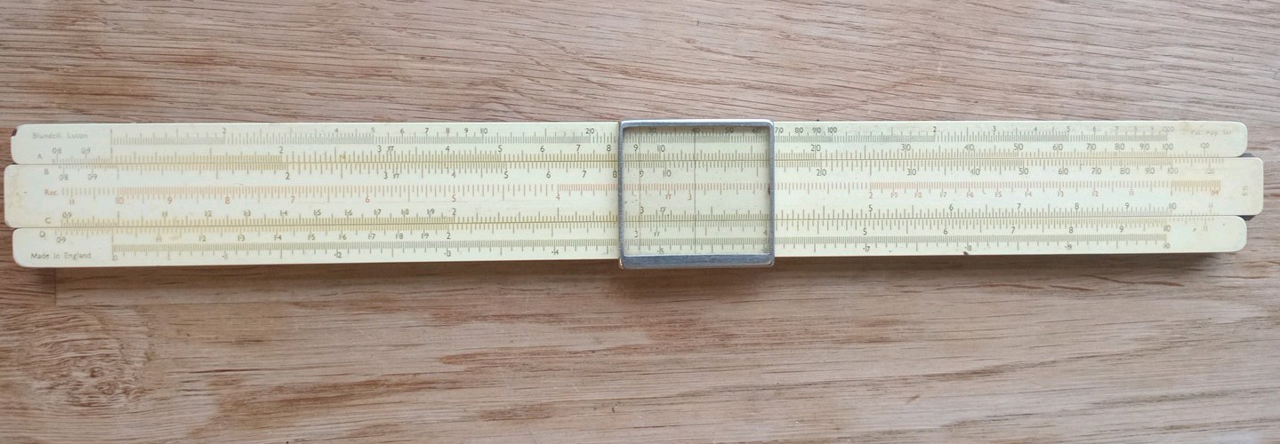 Vintage Blundell Slide Rule Made In England G5 Model