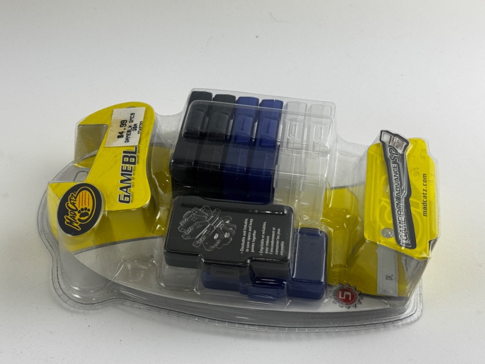 MadCatz Gameblox SP Stackable Linkable Gameboy Advance SP Game Cases New Sealed