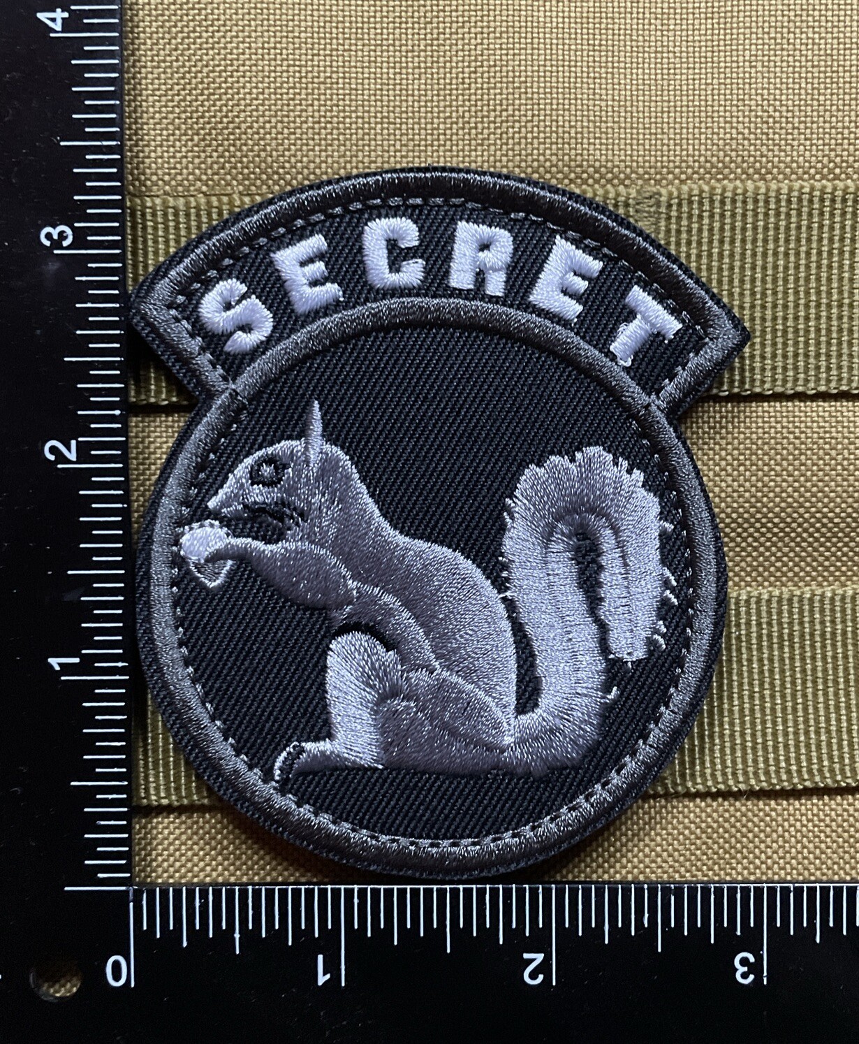 Secret Squirrel Classified CIA SF Tactical Military Hook Loop Morale Patch