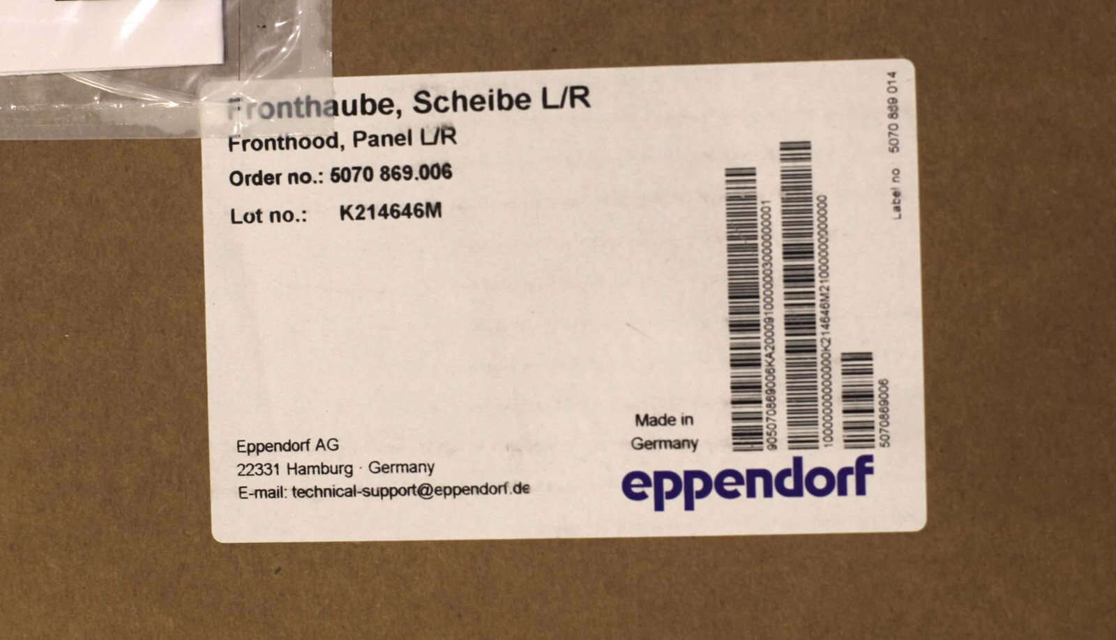 Eppendorf EpMotion 5070 Liquid Handler Windows Side Panels (New)