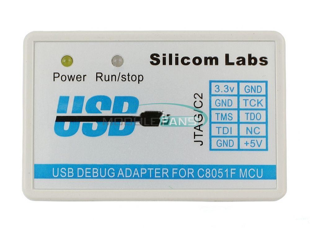 C8051F MCU Emulator U-EC6 USB Debug Adapter JTAG/C2 Mode with Cable MF