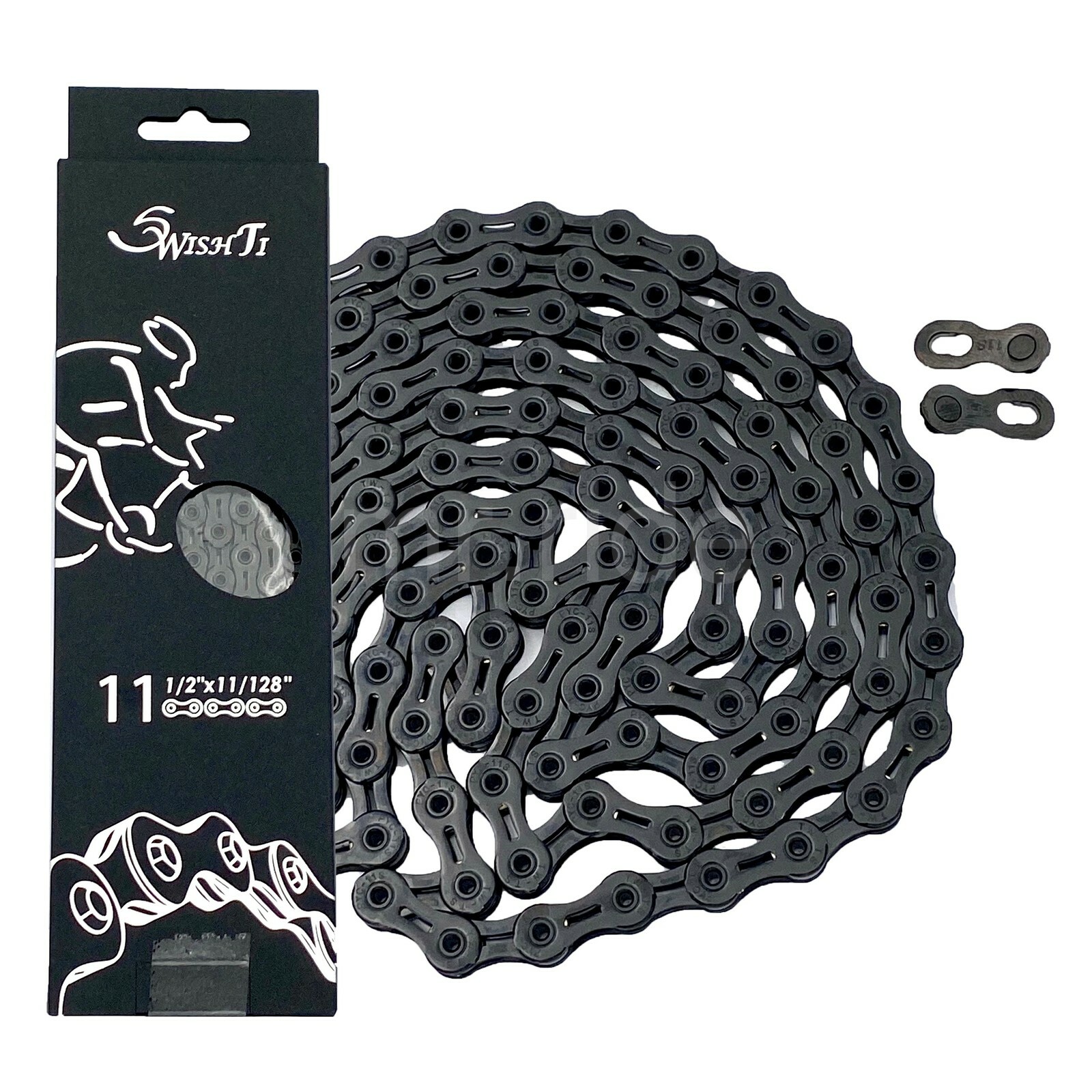 238g SwishTi DLC 11-Speed Bike Chain for Shimano/Campagnolo/KMC/Sram/PYC use