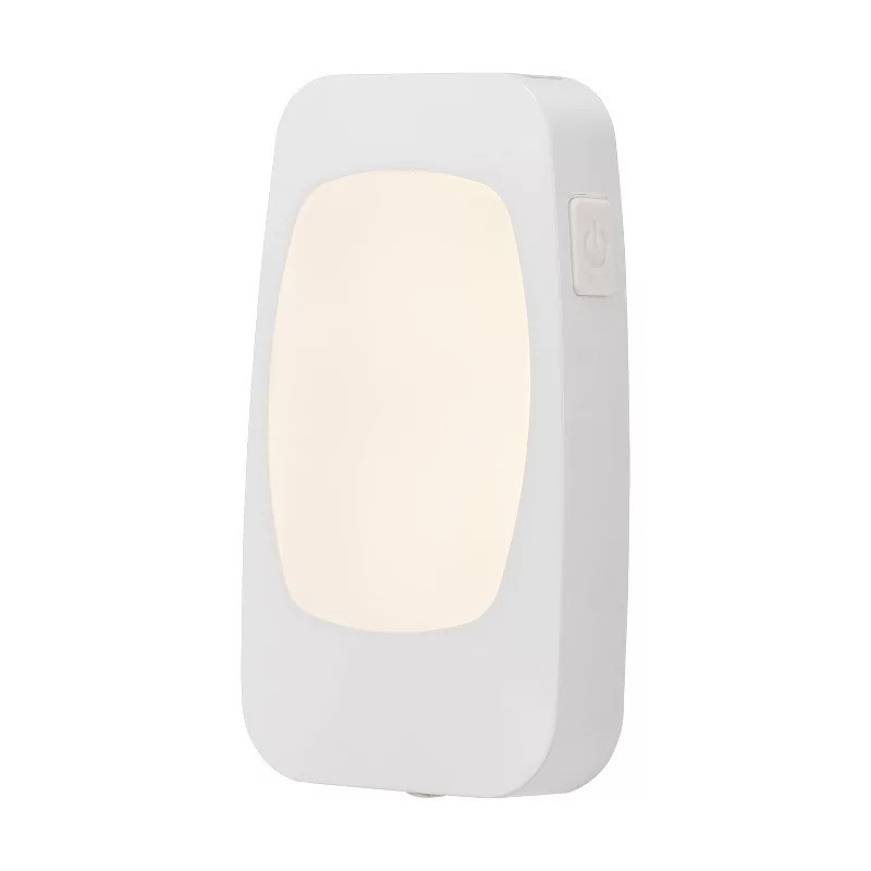 LED Power Failure Night Light Auto On/Off Euro White: Plug-In Nightlight